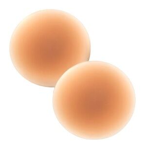 Seamless Nude Silicone Reusable Nipple Covers (Caramel Brown)